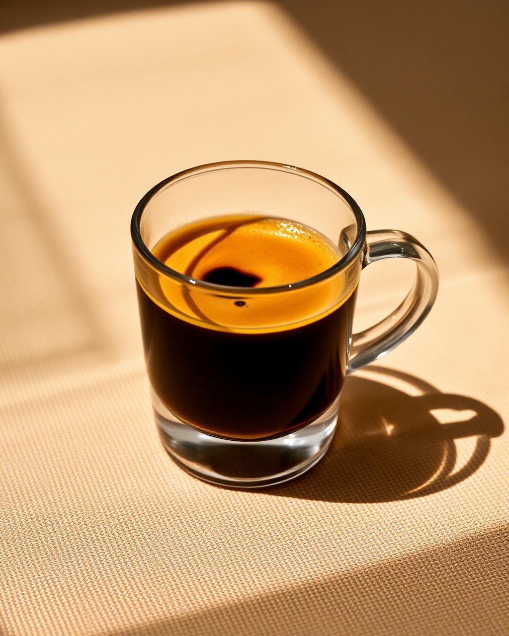 Doppelwandiges Glas: wenn der Kaffee schwebt.